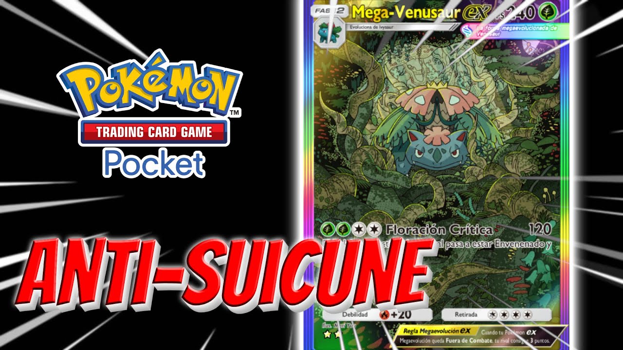 Nuevo MAZO competitivo de Mega-Venusaur ANTI-SUICUNE GRENINJA! - Pokemon TCG Pocket