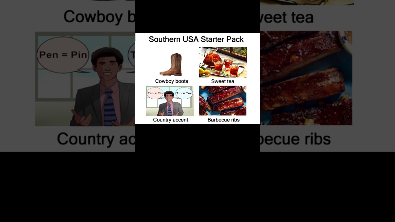 Southern USA Starter Pack #usa #memes #shorts