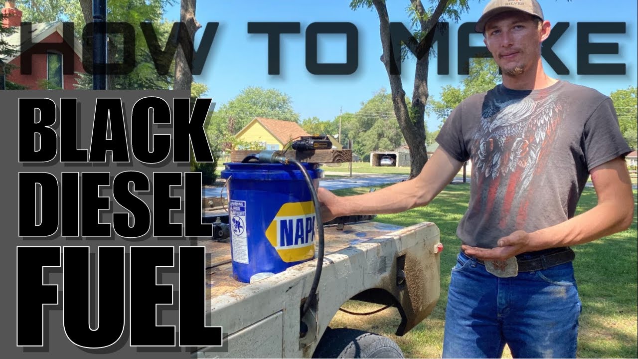 Самый дешевый способ сделать черное дизельное топливо | BLACK DIESEL GARAGE