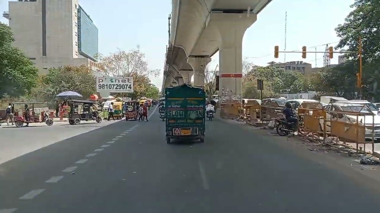 crossing rithala metro delhi || under pass by metro station || Amazing video