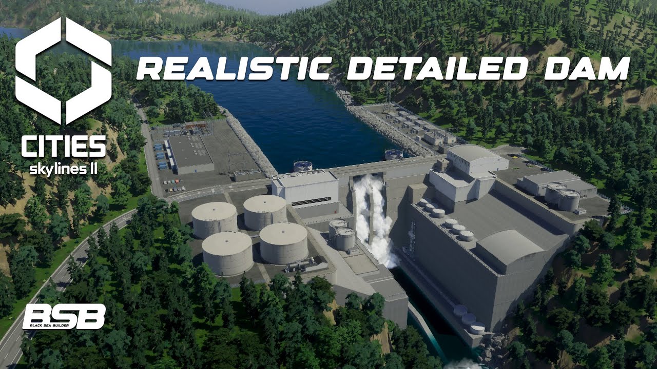 Detailed Hydroelectric Power Plant || Cities Skylines 2