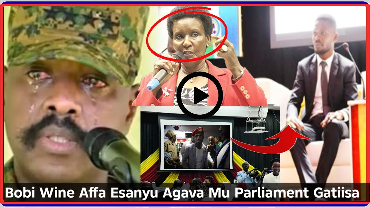 Breaking news Agava Mu Parliament Gatiisa Bobi Wine Affa Esanyu Mu Gen.Muhoozi Awedde  #Chairman