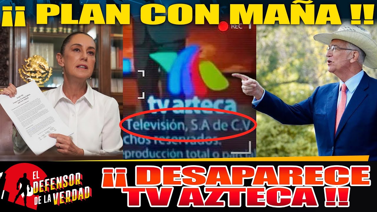 DESAPARECE TV AZTECA! SALINAS PLIEGO SE PELA!