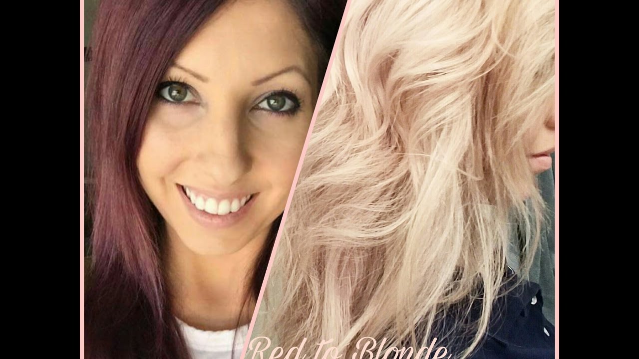 Bleaching my Red Hair to Blonde!