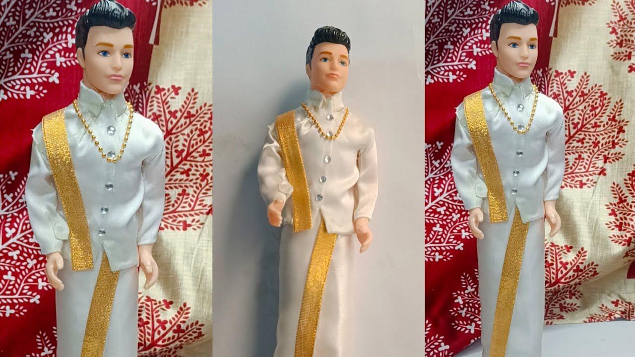 How to decorate south indian groom doll || Pregnancy doll decoration || Seemantam set