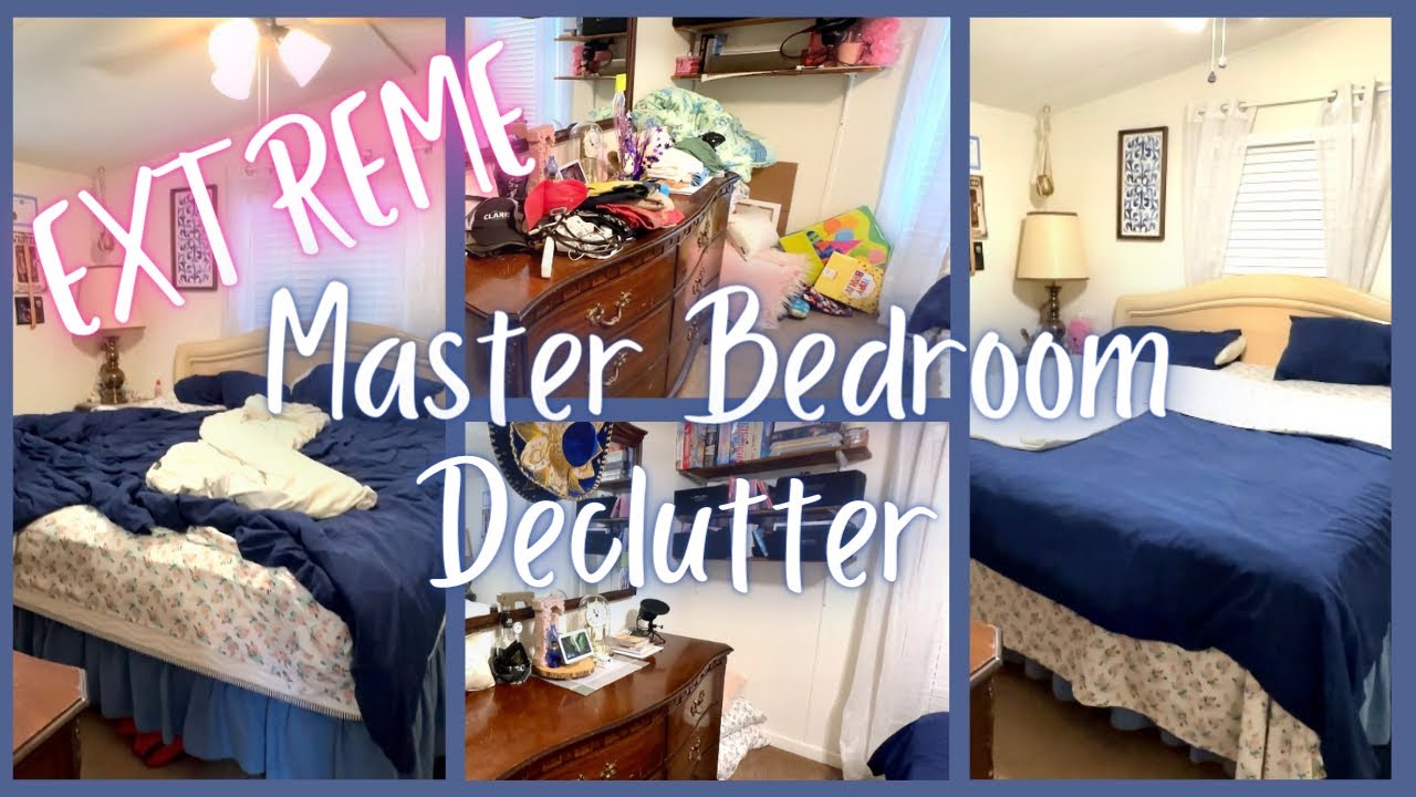 EXTREME DECLUTTER || MASTER BEDROOM || CLEAN WITH ME