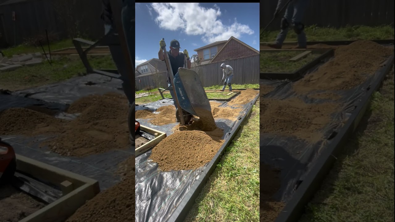 Watch as we bring this backyard vision to life! #garden #fyp
