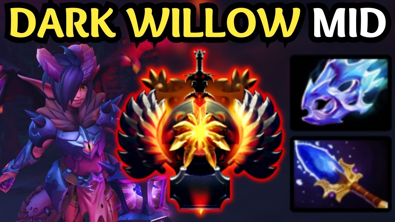 🔥 DARK WILLOW Mid META — Full Magic Damage Build 🔥 Dota 2 Gameplay