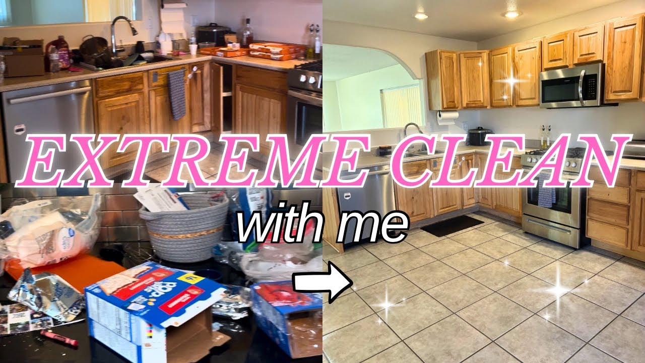 EXTREME CLEAN WITH ME | Real Life Mom Cleaning Motivation