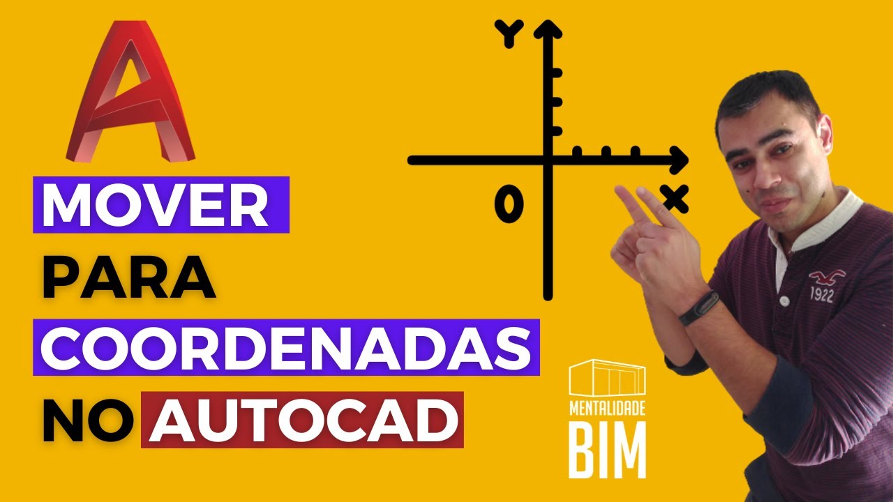 Como MOVER para COORDENADA no AUTOCAD