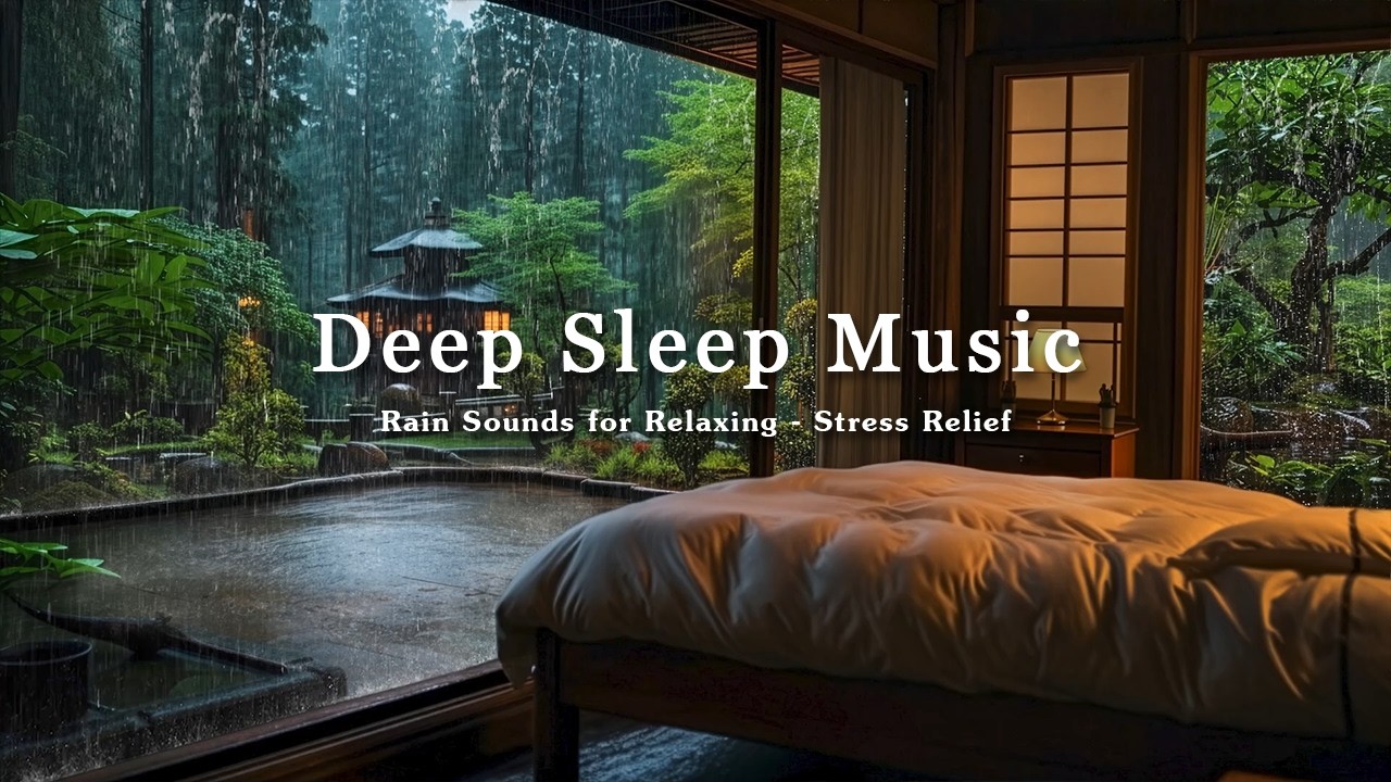Fall Asleep Quickly with Relaxing Piano and Rain - Healing Music to Calm the Mind and Sleep Deeply