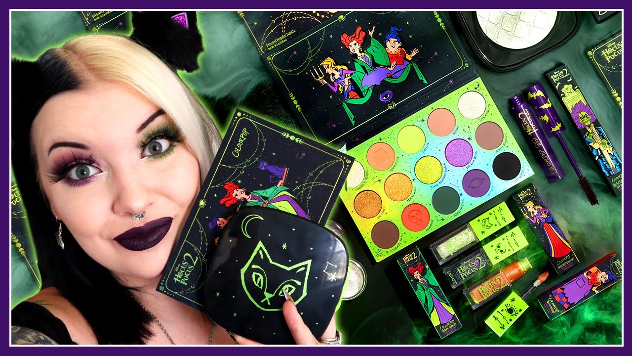 Hocus Pocus 2 x Colourpop All Hallows Eve Collection! First Impressions 🎃