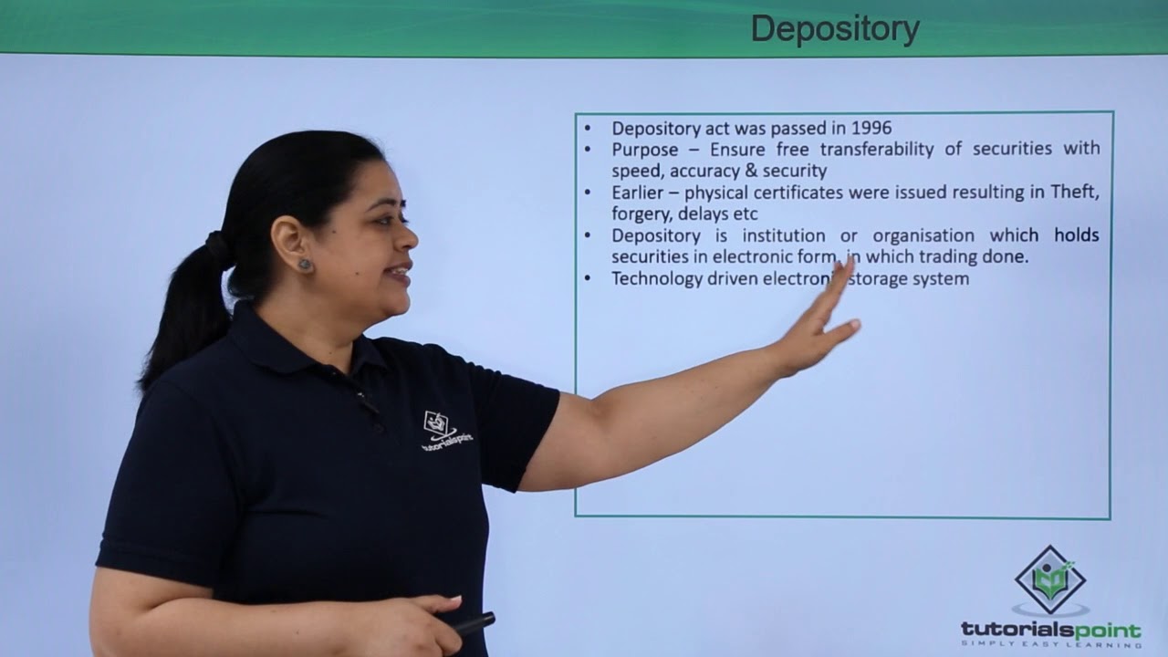 Class 12th &ndash; Depository | Business Studies | Tutorials Point