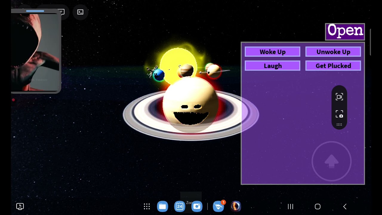 Saturn woke up and he is plucked 