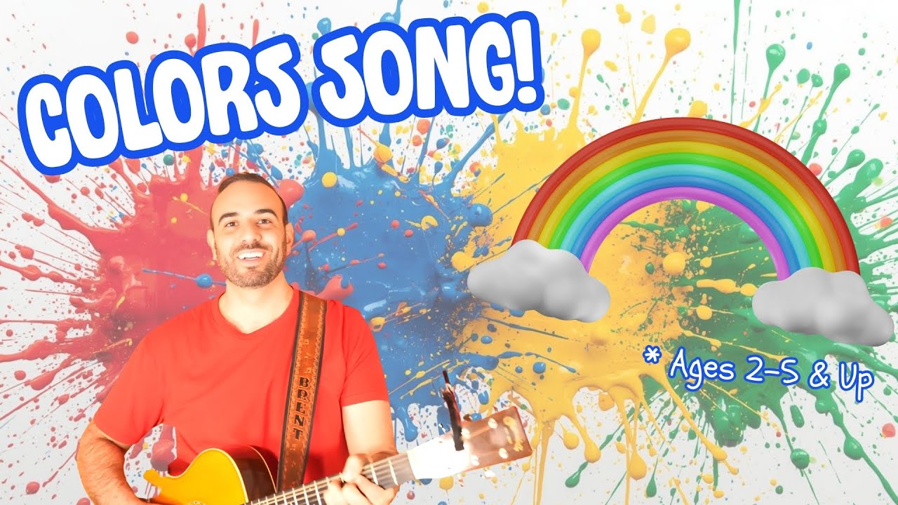 Sing About Colors With Teacher Brent! Learn Colors By Singing A New Song Together!