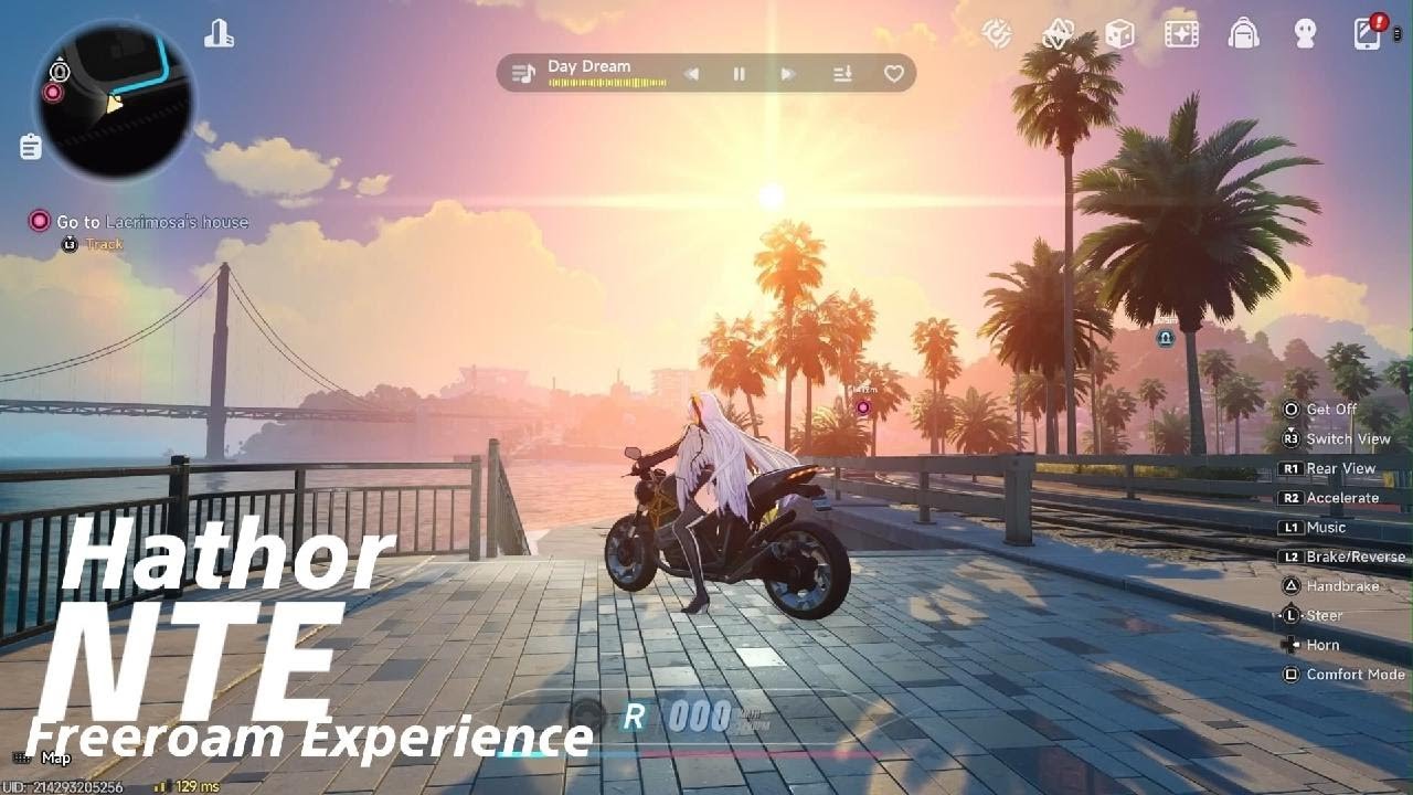 【NTE】 Hathor | Free roam City Map |  Enjoable Motorcycle Run 