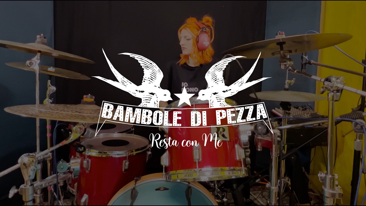 BAMBOLE DI PEZZA - Resta con Me (Drum Tutorial by Xina)
