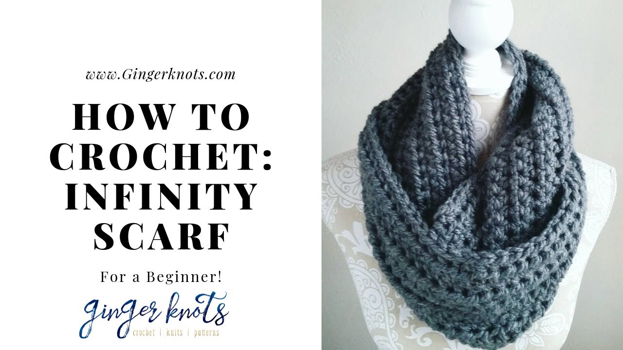 How to Crochet an Easy Infinity Scarf: Crochet Tutorial for Beginners
