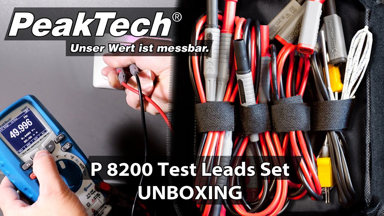 PeakTech 8200 Multimeter Messzubehör/ Test Leads Set (DEU/EN)