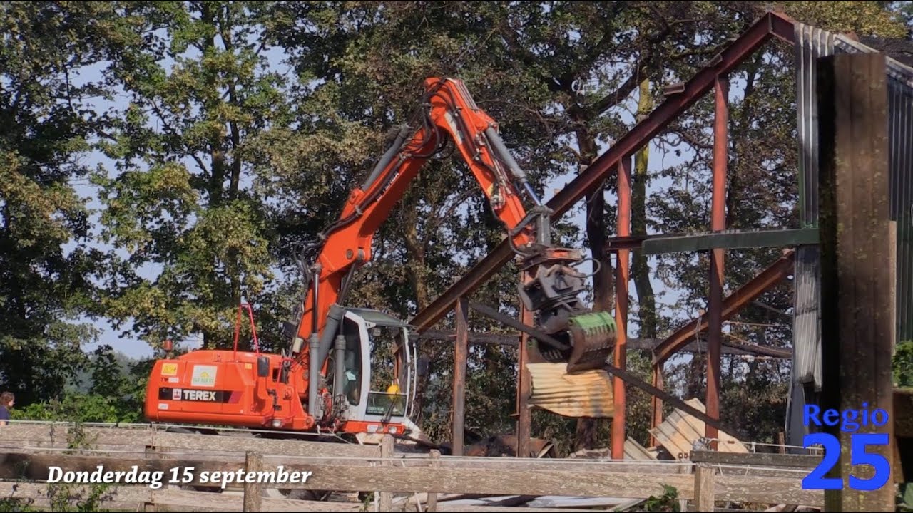 Creil - Zeer grote brand legt boerenschuur in de as