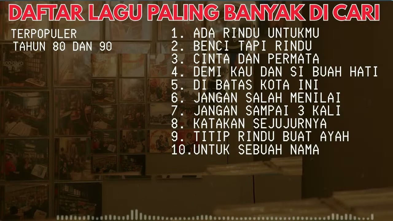 Lagu Pop Lawas Indonesia Nostalgia 80-90an | Lagu Tembang Kenangan Teman Perjalanan
