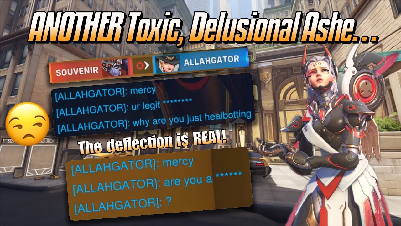 ANOTHER Toxic, Delusional Ashe... 😒 - Top 500 Mercy Gameplay & Commentary - Overwatch 2 (Season 10)