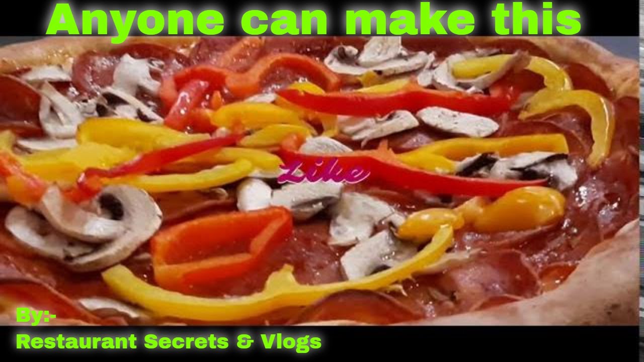Making of Pizza All dressed|Quick & easy homemade pizza recipe|All dressed pizza recipe|pizza artist