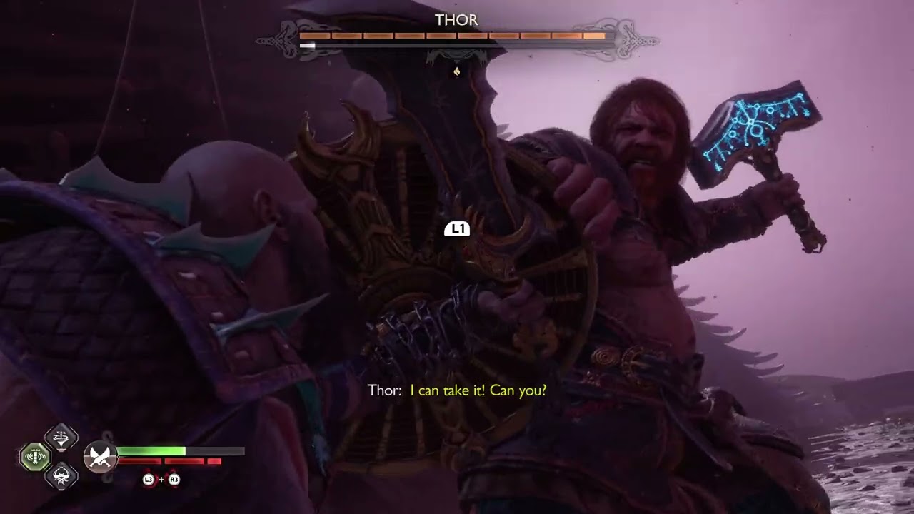 God of War Ragnarök Kratos Vs Thor Boss fight