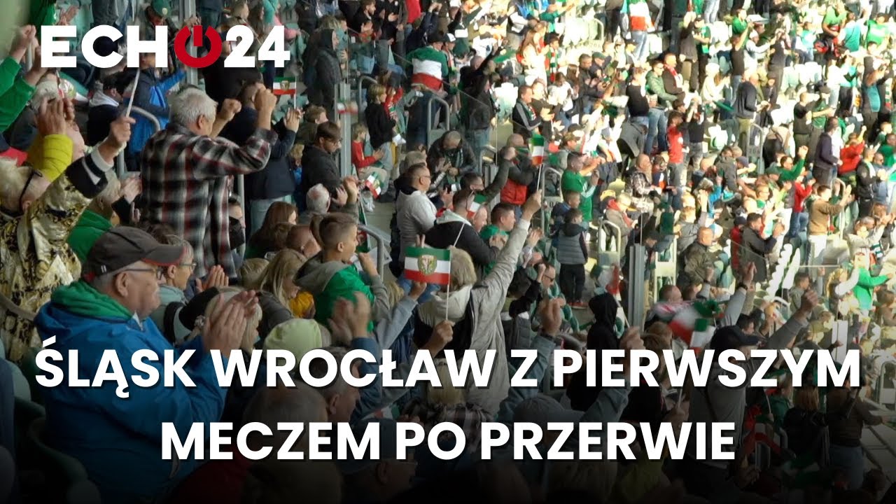 Śląsk Wrocław z pierwszym meczem po przerwie