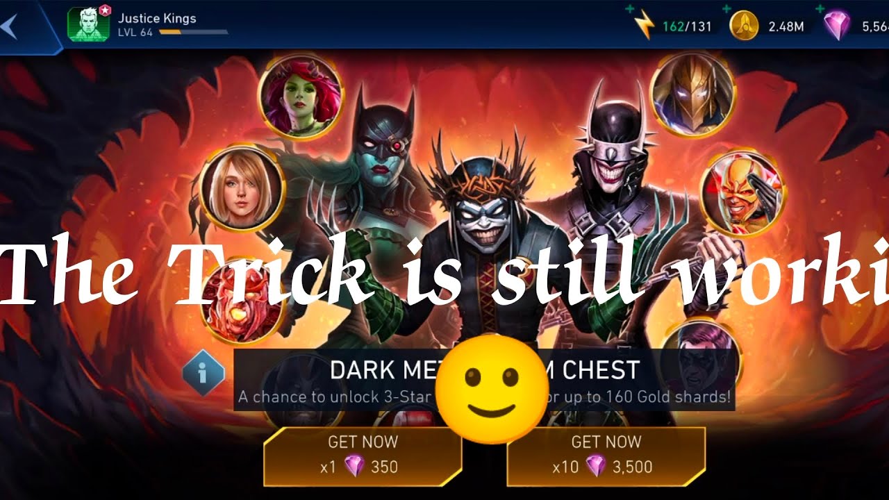 The Trick is still working | Injustice 2 mobile | Dark metal Chest opening