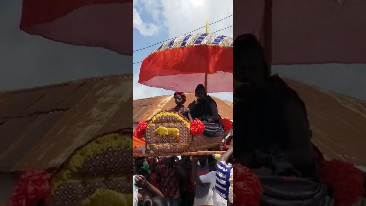 African chief in palanquin #Shorts