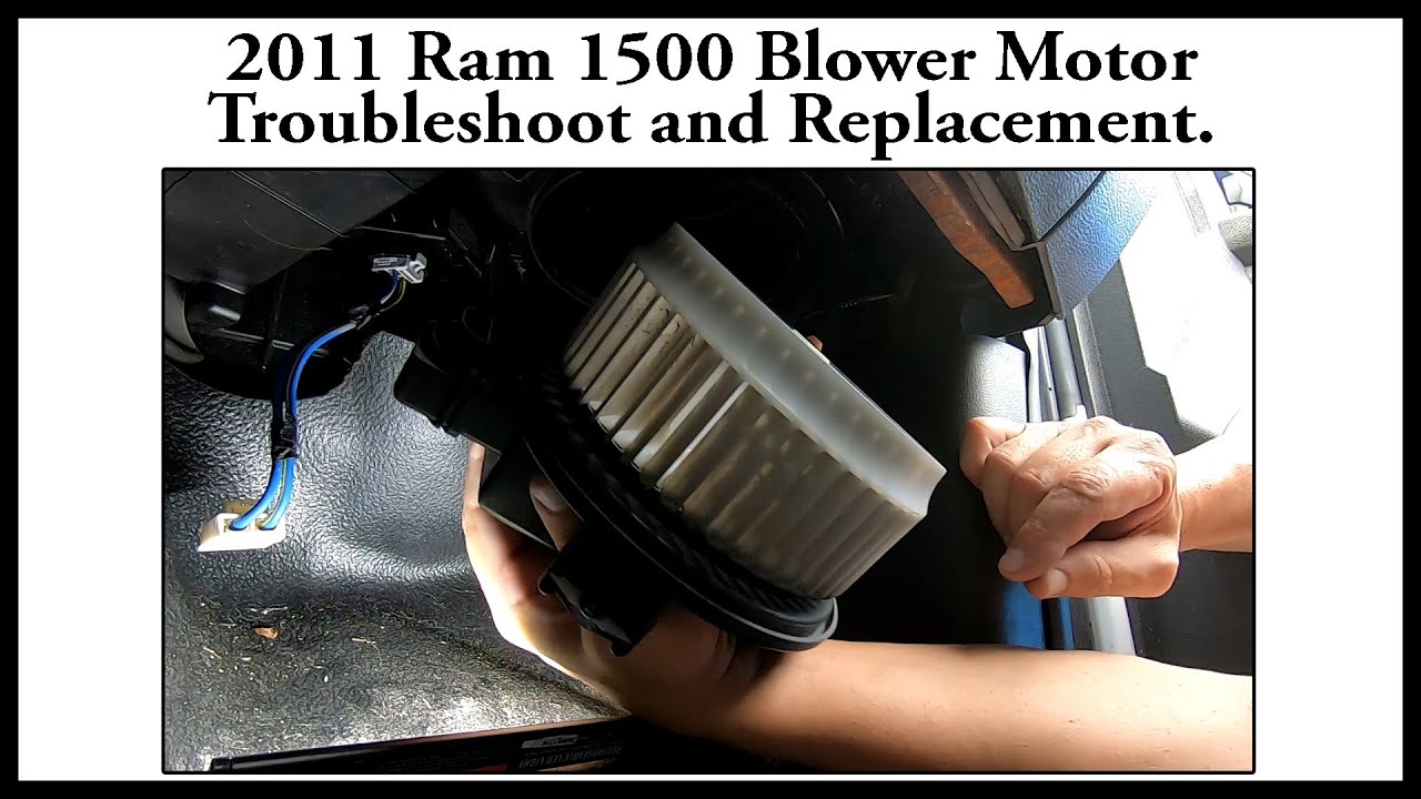 2011 Ram 1500 Blower Motor Troubleshoot and Replacement.