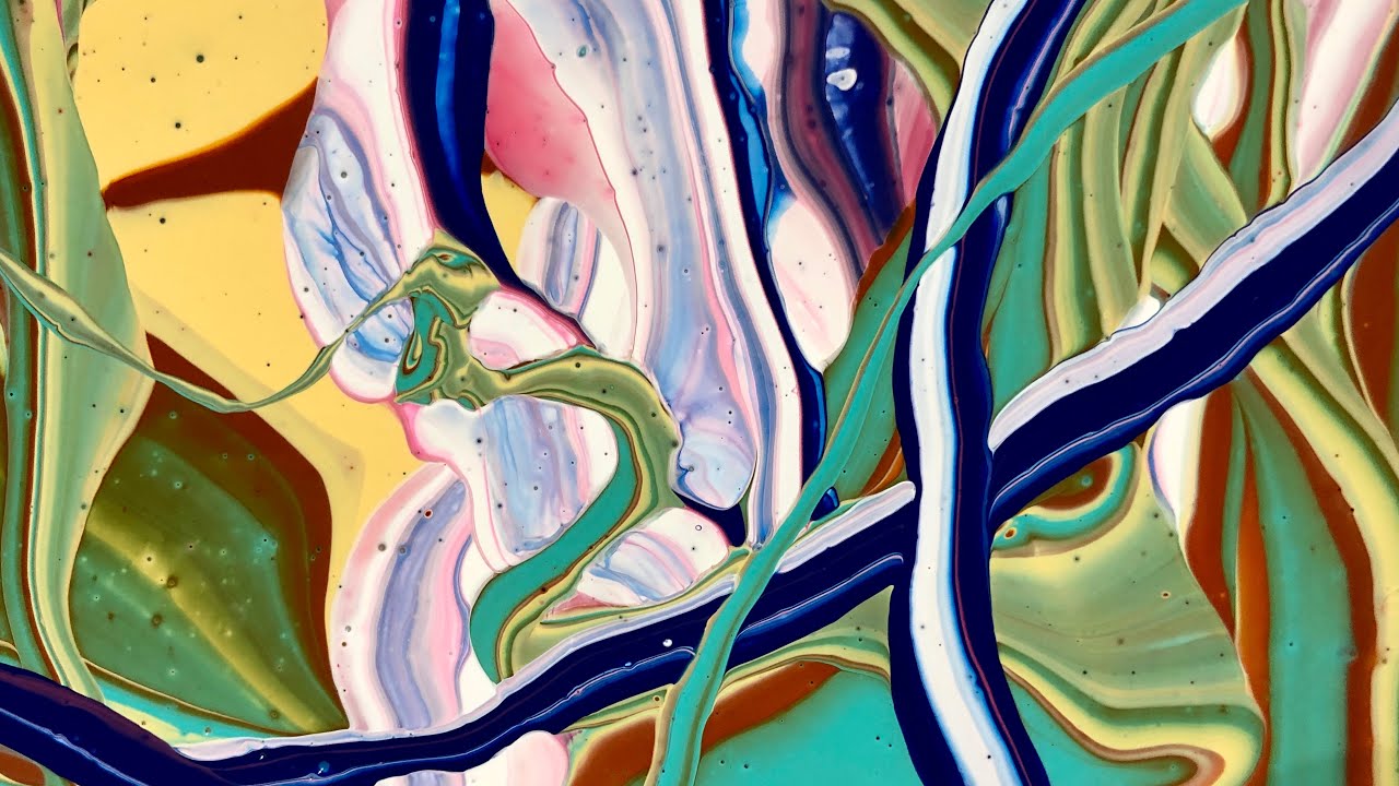 #176.  Fluid Art—3 clocks and 3 techniques! /infinity pour/tree ring pour/flip and lip
