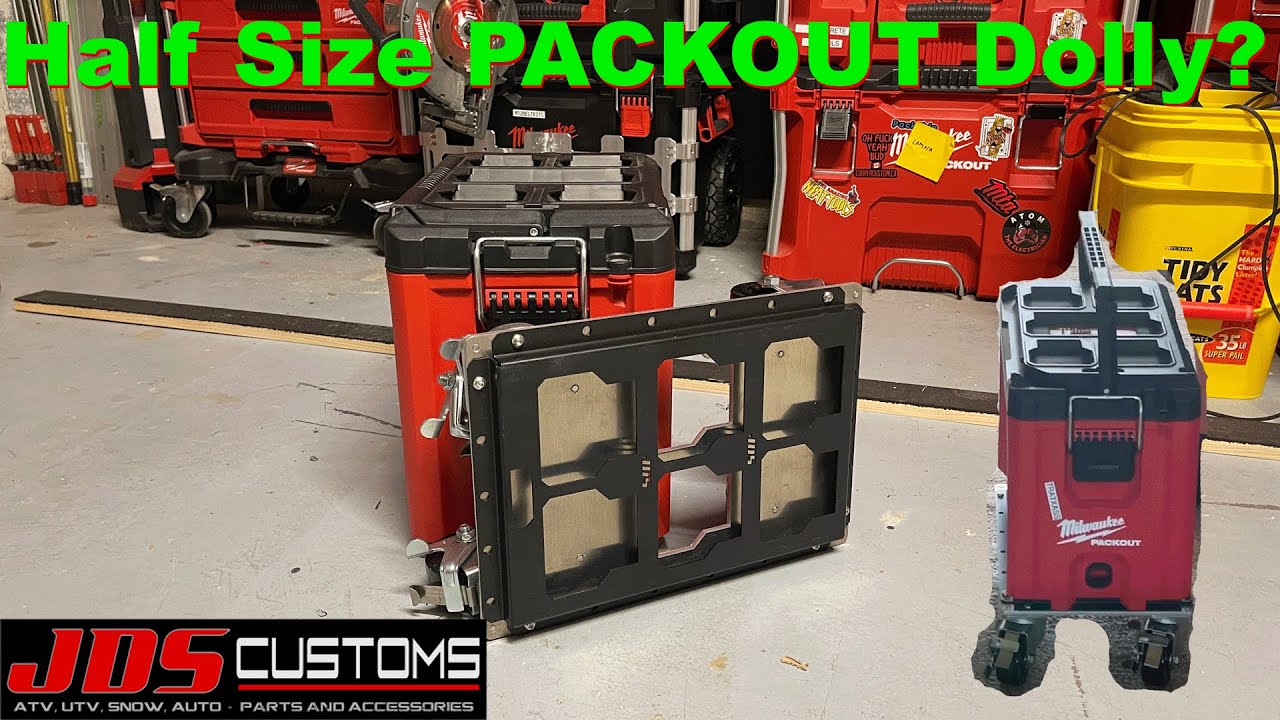 Компания JDS Customs изготавливает ПОЛОВИНЧАТУЮ тележку для системы Milwaukee Tool PACKOUT, и она взрывобезопасна!