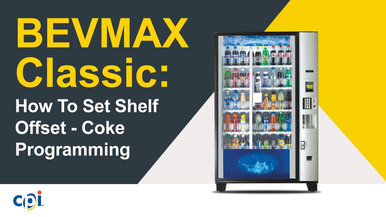 BevMAX Classic:  How To Set Shelf Offset - Coke