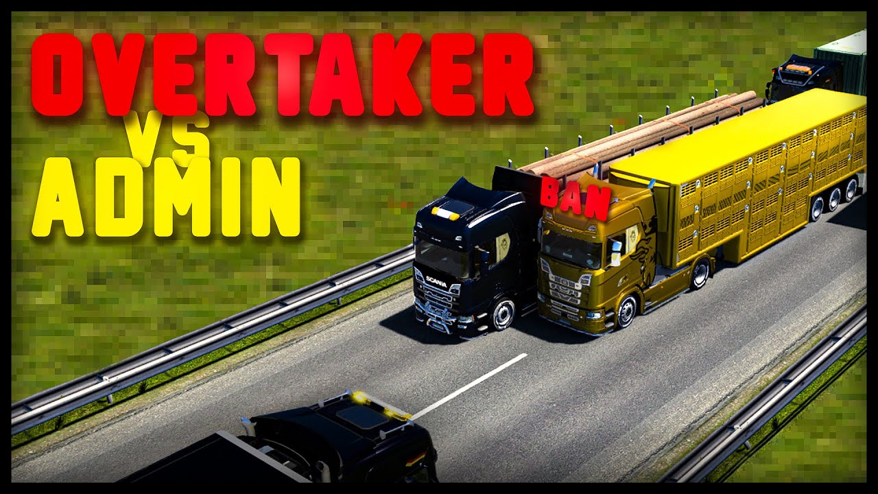 OVERTAKER vs ADMIN | TruckersMP Game Moderator 👮