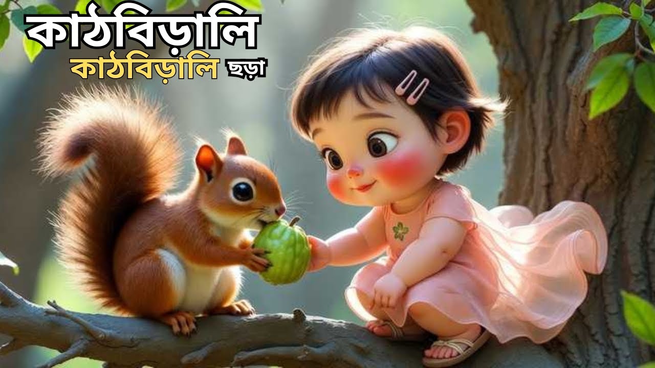 কাঠবিড়ালী কাঠবিড়ালী | Kath Birali Kath Birali |Bangla Cartoon  - বাংলা ছড়া