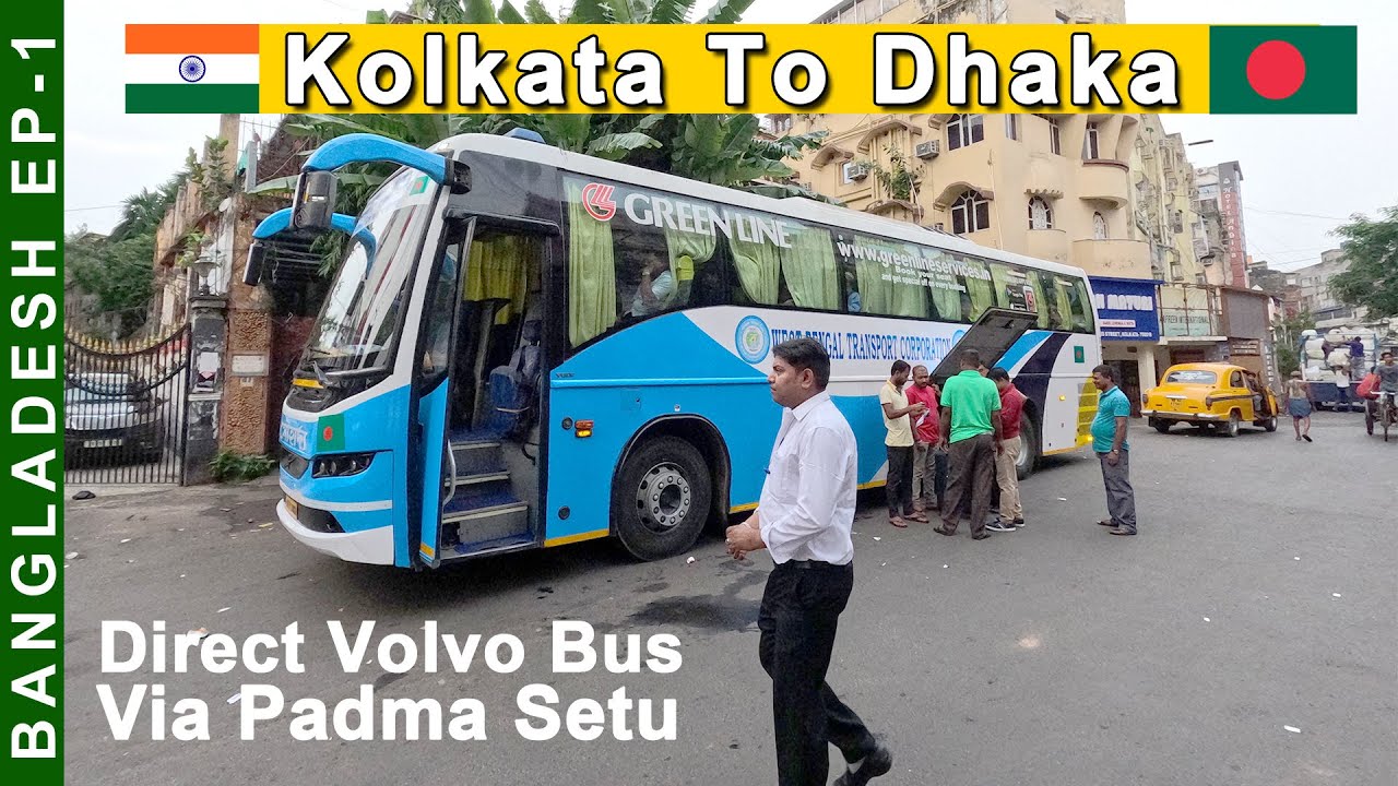 India 🇮🇳 to Bangladesh 🇧🇩 Bus Journey | Kolkata to Dhaka GREENLINE VOLVO Travel With Robin