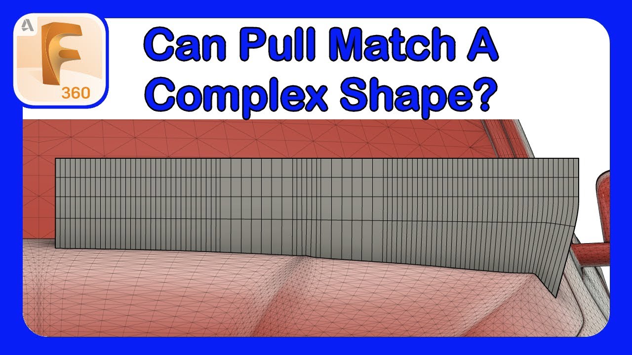 Fusion 360 Form Mastery Part 28 - Matching A Complex Shape With Pull #Fusion360 #Tspline #Form