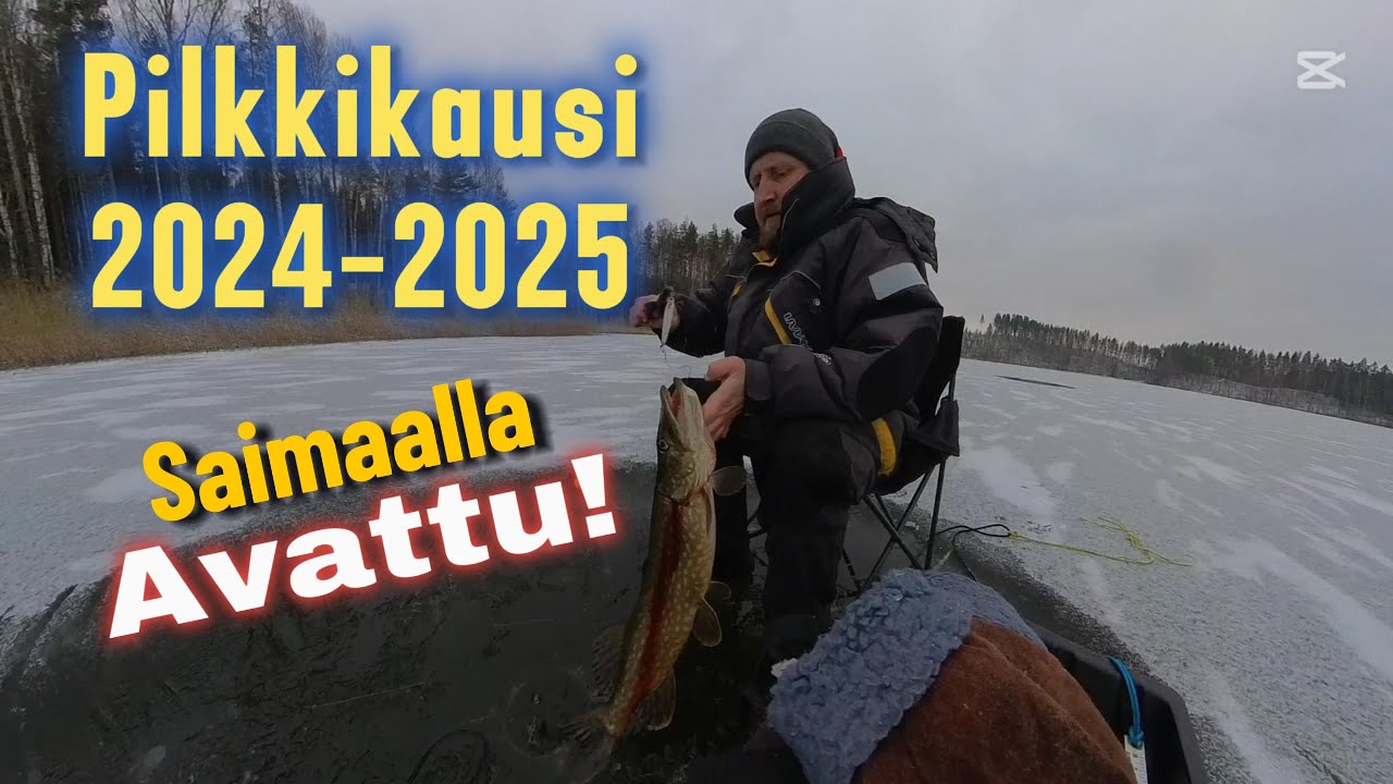 Pilkkikauden avaus Saimaalla!