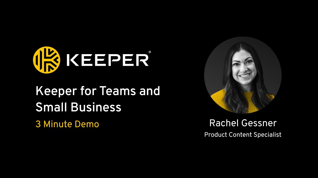 Keeper for Teams and Small Business 3 Minute Demo