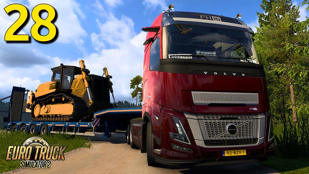 Met een DIKKE GRAAFMACHINE door Finland! | Euro Truck Simulator 2 | Aflevering 28 | #ets2