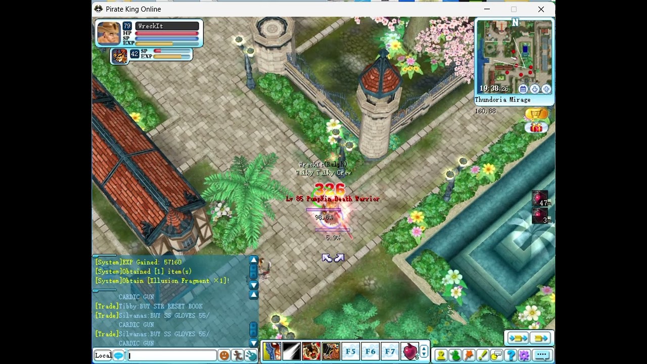Pirate King Online: Grinding @ Thundoria Mirage