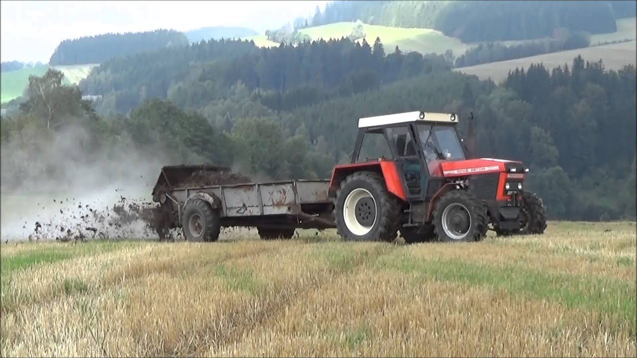 3x Zetor Crystal 101 45 s rozmetadly RUR 5 a Merlo