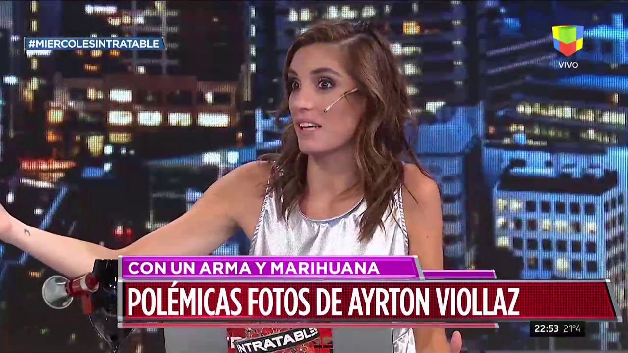 Polémica fotos de Ayrton Viollaz con un arma y marihuana