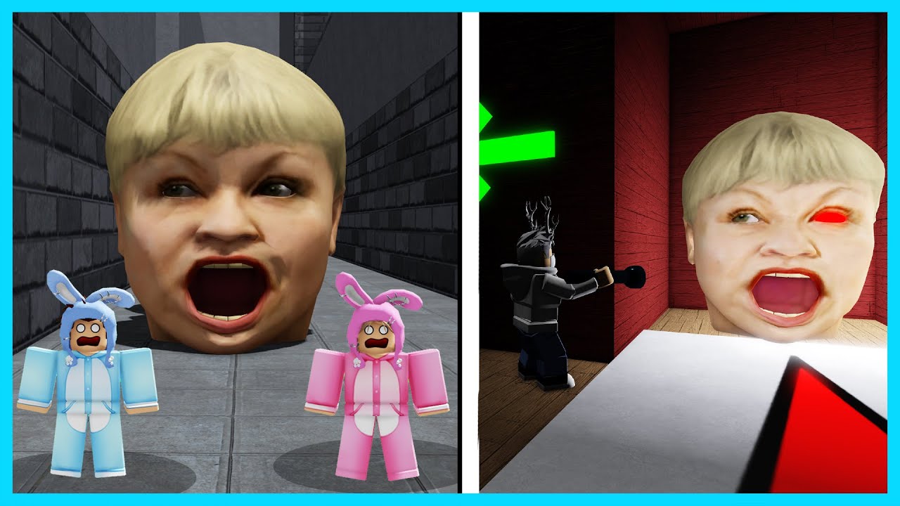 MIPAN & ZUZUZU Di Kejar Monster Kepala Perempuan Marah Yang Mengerikan! ROBLOX