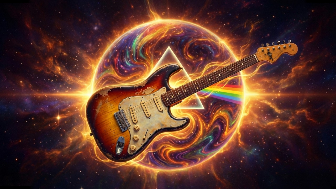 Pink Floyd Inspired | Stellar Winds: 1-Hour Emotional 'Crying' Guitar Solo Journey (4K)