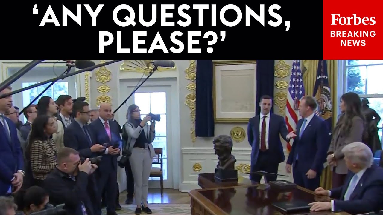 BREAKING NEWS: Trump Takes Questions About Epstein, Trade, And More In The Oval Office