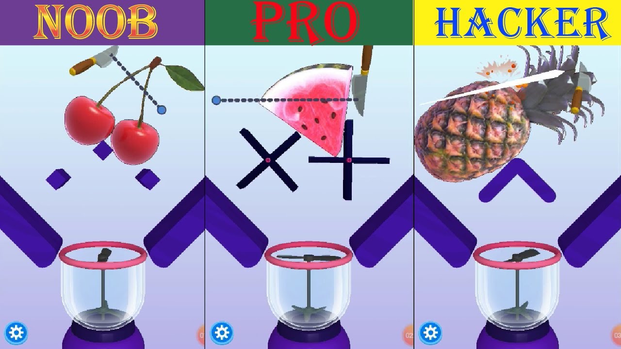 Good Slice (Noob Vs pro Vs Hacker) voodoo Ios gameplay