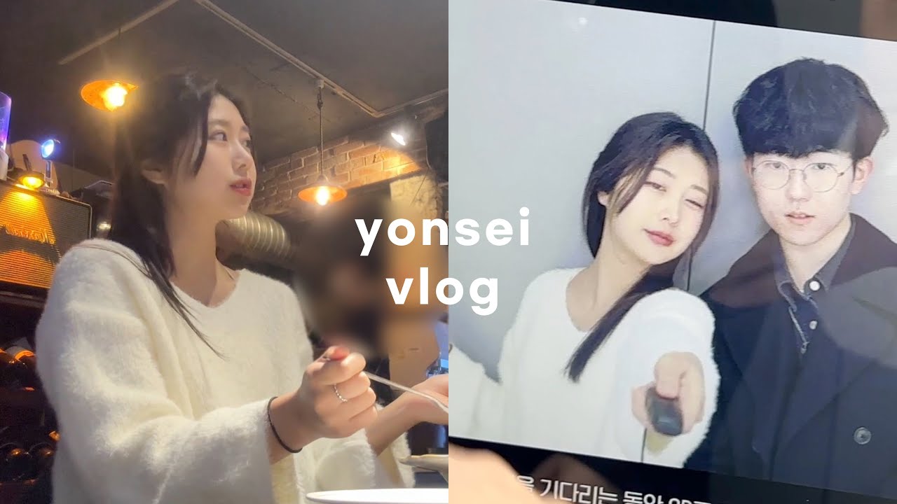 🍝 eng | 연세대  밥약 브이로그 : 랜선 밥약해요! 음대 국제대 새내기들, 대학생활 꿀팁 🍝